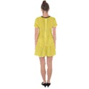 Maize Yellow & Black - Drop Hem Mini Chiffon Dress View2