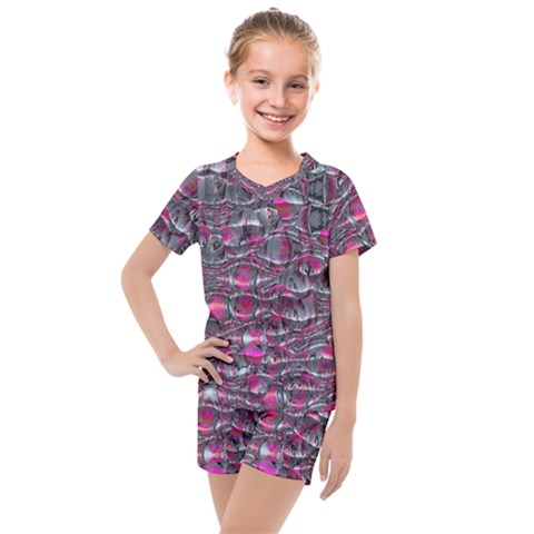 Robot Tastebuds Kids  Mesh Tee And Shorts Set by MRNStudios