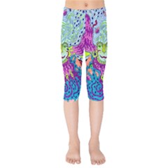 Supersoniccelestialpower2020 Kids  Capri Leggings  by chellerayartisans