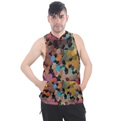 Mosaic Pieces                                                  Men s Sleeveless Hoodie by LalyLauraFLM