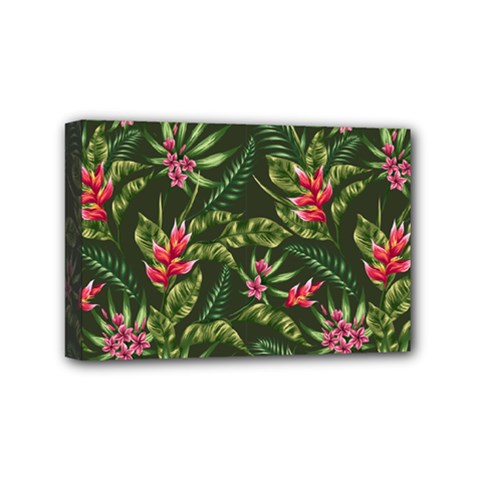 Tropical Flowers Mini Canvas 6  X 4  (stretched) by goljakoff