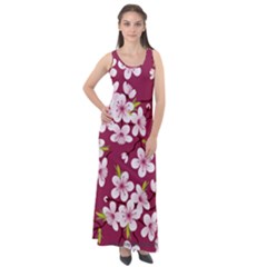 Sakura Sleeveless Velour Maxi Dress by goljakoff