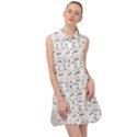 Music Notes Wallpaper Sleeveless Shirt Dress View1