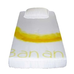 Banana Fruit Watercolor Painted Fitted Sheet (single Size) by Mariart