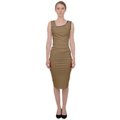 Bronze Mist - Sleeveless Pencil Dress by FashionLane