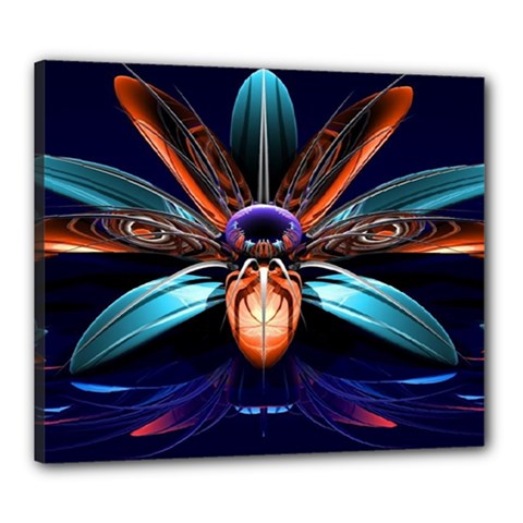 Fractal Flower Canvas 24  X 20  (stretched) by Sparkle