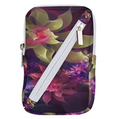 Fractal Flower Belt Pouch Bag (small) by Sparkle