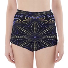 Fractal Mandale High-waisted Bikini Bottoms by Sparkle