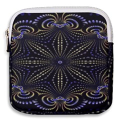 Fractal Mandale Mini Square Pouch by Sparkle