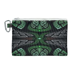 Fractal Illusion Canvas Cosmetic Bag (large) by Sparkle