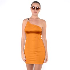 Turmeric Orange - One Soulder Bodycon Dress by FashionLane