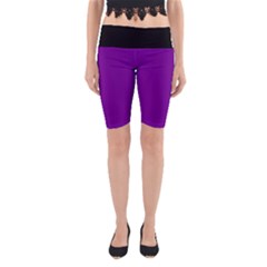 Violet Purple - Yoga Cropped Leggings by FashionLane