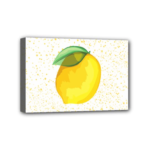 Illustration Sgraphic Lime Orange Mini Canvas 6  X 4  (stretched) by HermanTelo