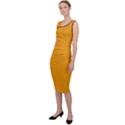 Fire Orange - Sleeveless Pencil Dress View2