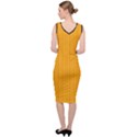 Fire Orange - Sleeveless Pencil Dress View4