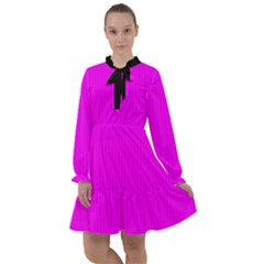 Fuchsia Pink - All Frills Chiffon Dress by FashionLane