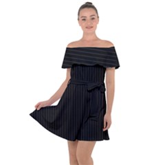 Just Black - Off Shoulder Velour Dress by FashionLane