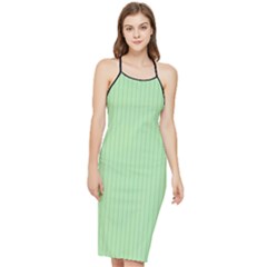 Pale Green - Bodycon Cross Back Summer Dress by FashionLane