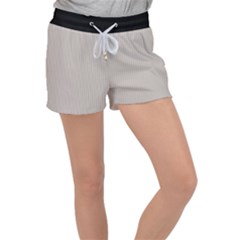 Pale Grey - Velour Lounge Shorts by FashionLane