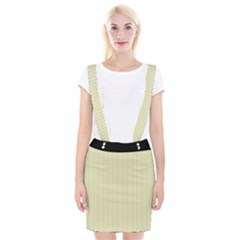 Pale Yellow - Braces Suspender Skirt by FashionLane