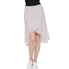 Pale Mauve - Frill Hi Low Chiffon Skirt by FashionLane