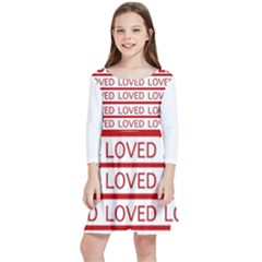 Loved Kids  Quarter Sleeve Skater Dress by NoHang