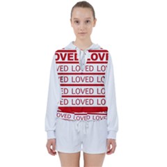 Loved Women s Tie Up Sweat by NoHang