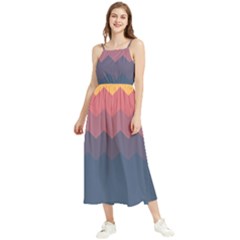 Fall Palette Boho Sleeveless Summer Dress by goljakoff