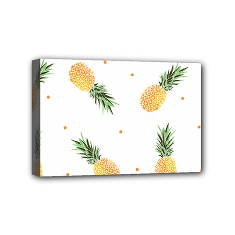 Pineapple Pattern Mini Canvas 6  X 4  (stretched) by goljakoff