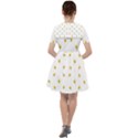 Bright Rose Motif Print Pattern Sailor Dress View2