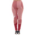 Online Woman Beauty Pink Lightweight Velour Leggings View2