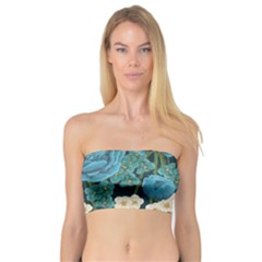 Blue Roses Bandeau Top by goljakoff