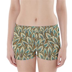 Field Leaves Boyleg Bikini Wrap Bottoms by goljakoff