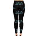 Just Beauty Words Motif Print Pattern Leggings  View2