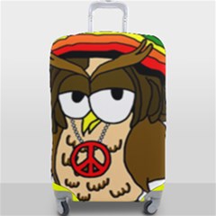  Rainbow Stoner Owl Luggage Cover (large) by IIPhotographyAndDesigns