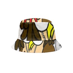  Rainbow Stoner Owl Bucket Hat (kids) by IIPhotographyAndDesigns