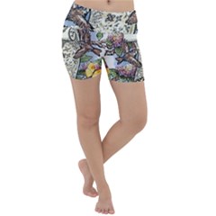 Songs Of The Earth - By Larenard Lightweight Velour Yoga Shorts by LaRenard