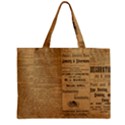 Antique Newspaper 1888 Zipper Mini Tote Bag View1