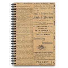 Antique Newspaper 1888 5 5  X 8 5  Notebook by ArtsyWishy