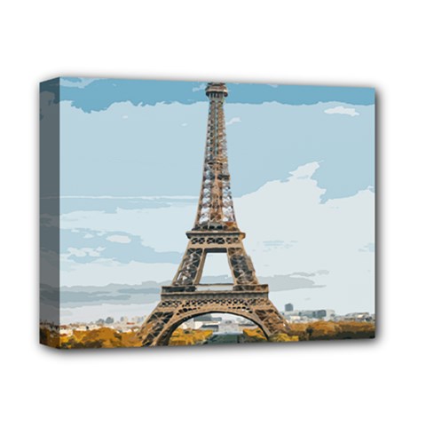 The Eiffel Tower  Deluxe Canvas 14  X 11  (stretched) by ArtsyWishy