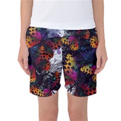 Butterfly Floral Pattern Women s Basketball Shorts by ArtsyWishy