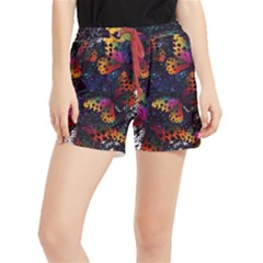 Butterfly Floral Pattern Runner Shorts by ArtsyWishy