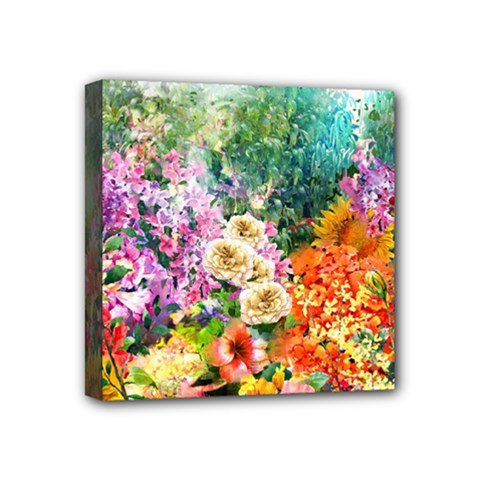 Forest Flowers  Mini Canvas 4  X 4  (stretched) by ArtsyWishy