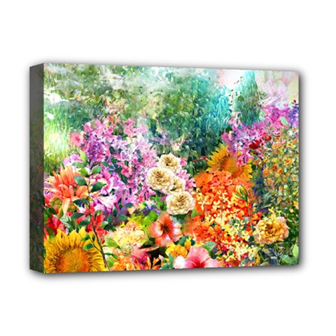 Forest Flowers  Deluxe Canvas 16  X 12  (stretched)  by ArtsyWishy