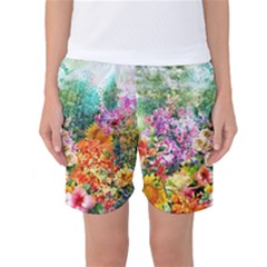 Forest Flowers  Women s Basketball Shorts by ArtsyWishy