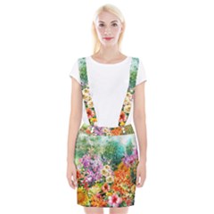 Forest Flowers  Braces Suspender Skirt by ArtsyWishy