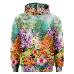 Forest Flowers  Men s Overhead Hoodie by ArtsyWishy