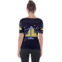 Horoscope Libra Astrology Zodiac Shoulder Cut Out Short Sleeve Top View2