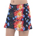 Orange and Blue Chamomiles Design Tennis Skorts View1