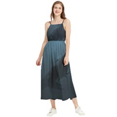 Blue Whale Family Boho Sleeveless Summer Dress by goljakoff